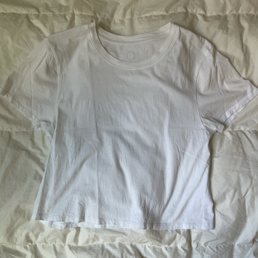 Outdoor Voice White Cotton Tee